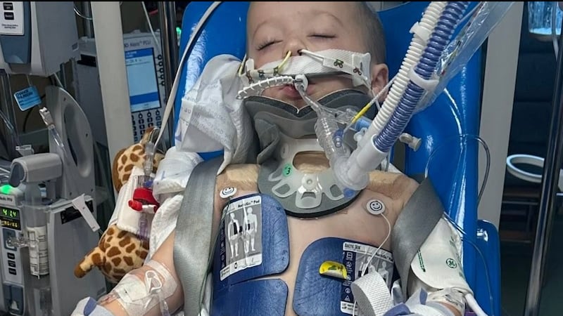 Bennett undergoing treatment at the hospital.