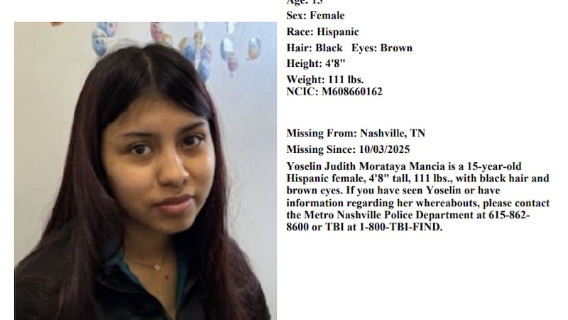 TBI elaboró una publicación en el 2025 en un intento por encontrar a la menor.