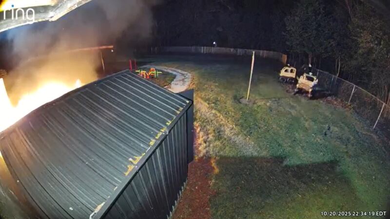 Rockdale County arson caught on camera