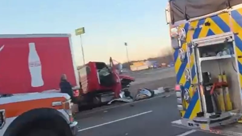 A Coca-Cola truck was involved in a crash on I-40 West in Dickson County early Tuesday morning.