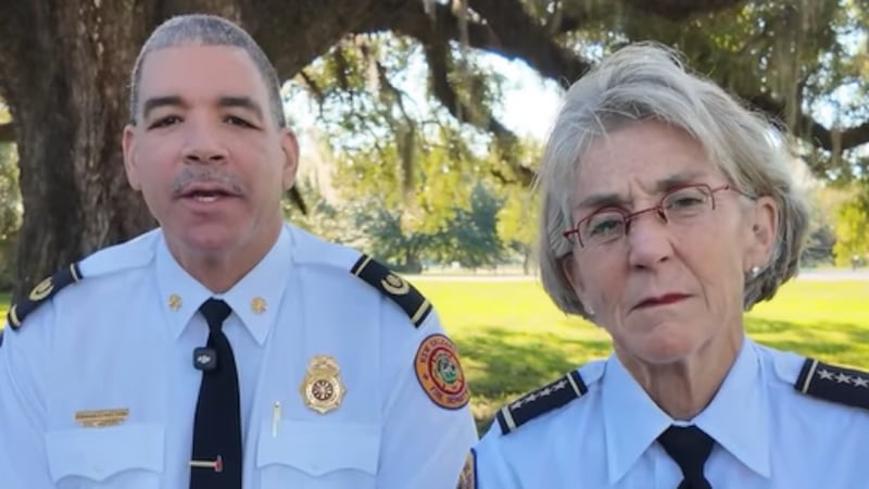 New Orleans Fire Department Chief Roman Nelson and Police Department Superintendent Anne...