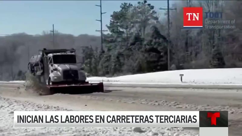 Autoridades en Tennessee inician las labores de limpieza en carreteras terciarias
