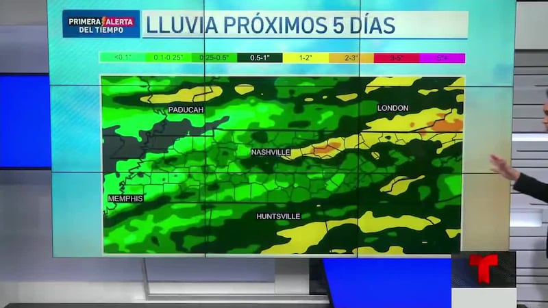 A sacar el paraguas porque tendremos varios días con lluvia y algunas áreas pudieran ver nieve