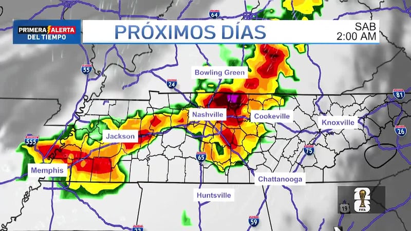 Fin de semana con bastante lluvia, así nos lo cuenta Ángel Martínez