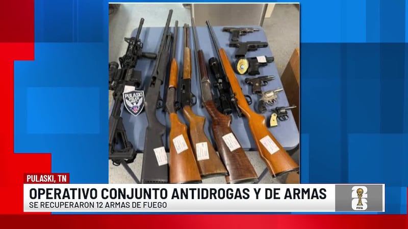 Operativo antidrogas permite la recuperación de varias armas
