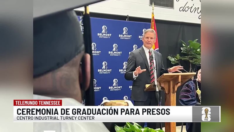 Gobernador Bill Lee asiste a la ceremonia de graduación para presos