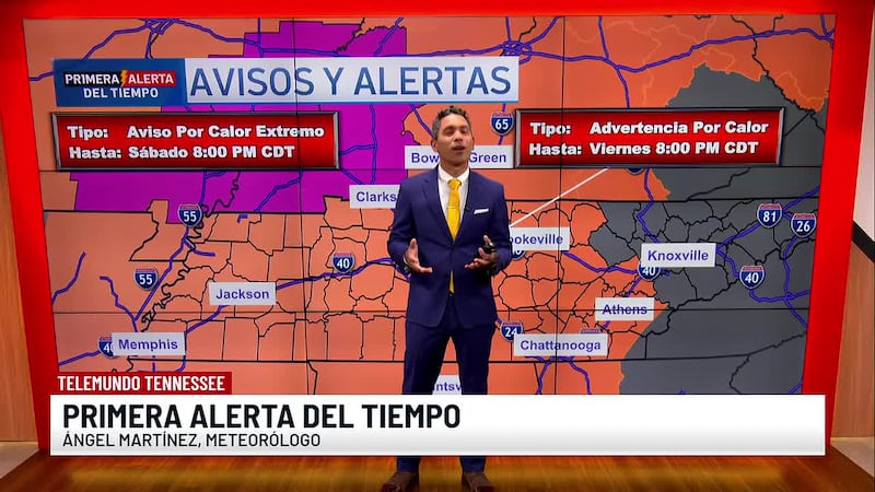 Alerta por la ola de calor en Tennessee. Ángel Martínez nos cuenta