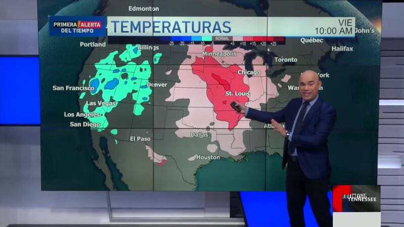 Se acerca una ola de calor para Tennesee. Javier Castro nos detalla lo que nos espera