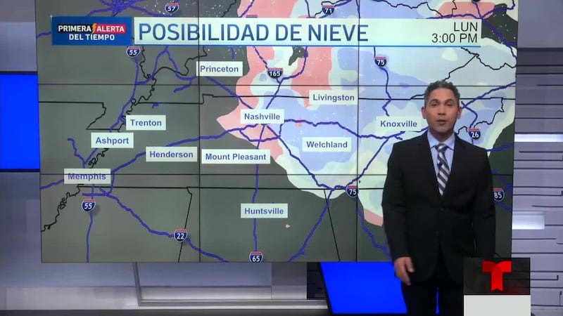 Drástico cambio de temperatura para Tennessee. Ángel Martínez nos explica.